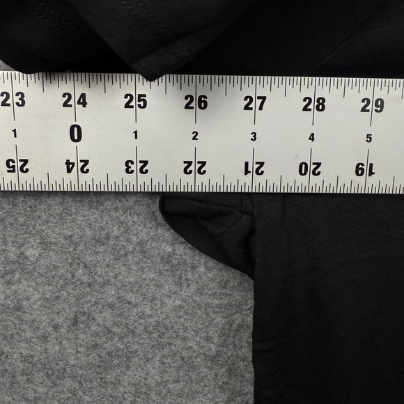 Rafaella Womens Black V-Neck Tiered Ruffle Sleeve Slub Knit Top XXL New - Picture 9 of 9